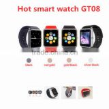 Bluetooth smart watch GT08 wrist watch for apple/samsung ios/android phones wearable smartwatch sport wristwatch PK U watch U8