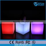 waterproof bar/party /wedding/event led mood light illumination cubes for table and seat