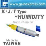 USB K.J.T Type Thermocouple With Humidity Data Logger 32K Memory Without LCD Display Made in Taiwan thumbnail-1