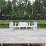 White Stone Marble Garden Table Bench