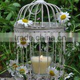 Wedding Decoration Set Of 2 Round Bird Cage Planters Tea Light Holder Model thumbnail-2