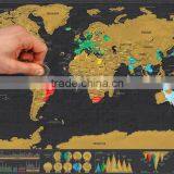 CT-750 Small Black Mini Map Black Luxury Creative Gifts World Edition Map thumbnail-1