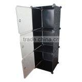 Portable White Color PP Modular Storage Cubes 35*35 cm Solid Panels-3 Cubes thumbnail-4