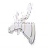 Indoor Wall Mounted Wooden Deer Head Decoration thumbnail-3