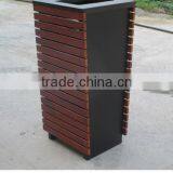 Arlau Outdoor Park Wooden Rubbish Bin thumbnail-2