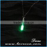 Valentines Day Gift Glowing Necklace , Glow in the Dark Heart Pendant Luminous Necklace thumbnail-5