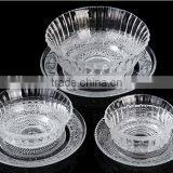 Clear Antique Glass Food Fruit Bowl for Dish Cake or Salad thumbnail-3