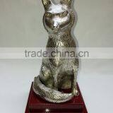 Animal Sculpture With Wood Base thumbnail-1