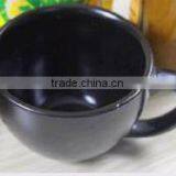 Best Selling V-shape Color Glazed Ceramic Coffee Mug Cup for Drinking thumbnail-3