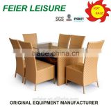 Restaurant stackable outdoor portable table and chairs