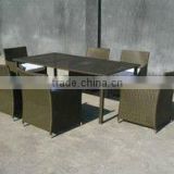 Rattan Dining Set for Six People Patio Sectional
