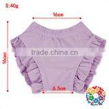 Baby Girls White Lace Ruffle Two Pieces Lavender Swimsuit With Hat thumbnail-5