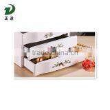 CJewelry ZD-1506 Box Girls Jewelry Organizer Mirrored Mini Travel Case Lockable White thumbnail-4