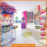 Large Colorful Customized Decoration Candy Modern Display Shelf thumbnail-2