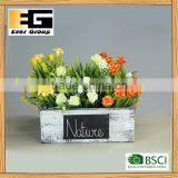 Wooden Flower Pot for Succulent Plants Desktop Decoration Potted Balcony Solid Wood Flowerpot thumbnail-6