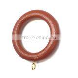 Dark Brown Coated High Quality Wooden Curtain Rod Ring ID45mm/OD70mm thumbnail-4