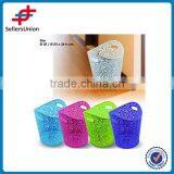 Metal Dustbin, Fancy Flower Dustbin, Decorative Dustbin thumbnail-1
