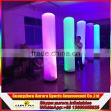 advertising inflatable light box, glowing inflatable pillars