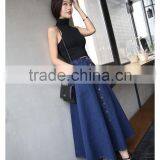 2017 New Fashion Ladies Long Denim Skirts Long Jeans Skirts thumbnail-5