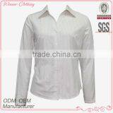 Wholesale Ladies Tops Cheap Price Long Sleeve Mature Blouse for Women thumbnail-1