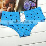 Fancy Heart Printing Sexy Lingerie Soft Cotton Ladies Brief Mature Women Panty thumbnail-1