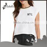 White Tops With Custom Printed Top Clothes thumbnail-1