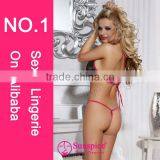 2015 High Quality Hot Sales China Sexy Lingerie Sexi Open Bikini Teddy Sexy Lingerie Fishnet Teddy thumbnail-2