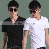 2016 Perfect Popular in China Hot Style Best Quality V-neck T-shirt for Men thumbnail-6