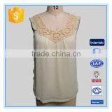 2016 Fashion Lace Sexy Women Chiffon Vest Top thumbnail-1