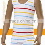 BOYS SINGLE JERSEY LYCRA STRIPED SINGLET BOXER SET thumbnail-1