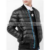 2015 Luxury Down Jacket With Fur Sleeve Opening Down Jacket Men's 100%polyester Down Jacket Coat thumbnail-4