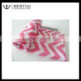 Custom Baby Girl Chevron Stroller Blanket thumbnail-1