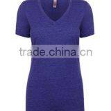 Next Level Apparel Ladies' Poly Cotton V-Neck Tee - Made From 65% Polyester and 35% Combed Cotton and Comes With Your Logo. thumbnail-6