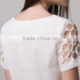 Good Quality Ladies Short Sleeve Blouse Designs thumbnail-6