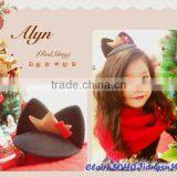 Wholesale RED CAT EAR MINI TOP HAT WITH GOLD CROWN thumbnail-2