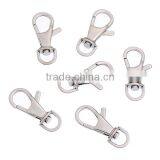 Oval Silver Tone Stainless Steel Lobster Swivel Clasps For Key Rings Chain thumbnail-3