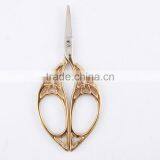 Golden Hollow Pattern Knitting Sewing Thread Scissor Vintage Fancy Scissors thumbnail-1
