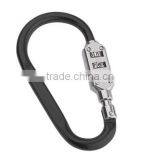 High Quality Zinc Alloy D Shape Backpack Climbing Hook Luggage Lock With Assorted Colours thumbnail-3