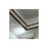 White PU Decorative Cabinet Crown Moulding Line For Plain Panel thumbnail-1