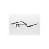 Mido Fair Fashion Metal Optical Frames With CE And FDA , Half Rim Eyeglass Frames