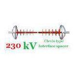 Silicon Rubber 230kv Interphase Spacer Big Ball Type Fitting High Performance
