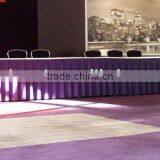 Polyester Table Skirt and Box Pleat Table Skirting for Weddings
