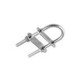 Stainless Steel Rigging Hardware - U Bolt With Two Nuts & Two Washer thumbnail-1