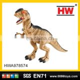 New design battery operated plastic dinosaur toys set with sound & light
