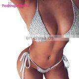High Quality Sequin Women Sexy Thong Imported Brazilian Bikinis thumbnail-2
