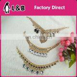 Jewelry Handmade High Quality Decoration for Collars Sparkle Rhinestone Crystal Gold Necklace for Collar thumbnail-5