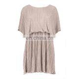 Summer Pleated Kimono Sleeve Skater Dress Elegant Women Dresses thumbnail-6