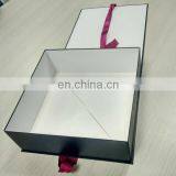 Black Color Cmyk Printing Logo Ribbon Folding Packing Boxes thumbnail-2