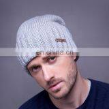 Custom Warm Men's Winter Wool Knitted Hat for Men