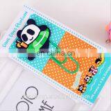 Lovely Panda Rubber Bookmarks With Make Custom Animal Logo